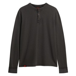 тениска,мъжки,тениски,superdry,vintage,textured,grandad,long,sleeve,t,shirt,washed,black,(black)