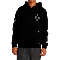 суичър,мъжки,пуловери,rvca,chefs,kiss,hoodie,black