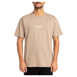 тениска,мъжки,тениски,rvca,sunflower,short,sleeve,t,shirt,dark,khaki,(grey)