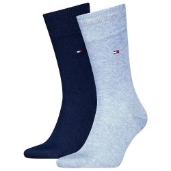 чорапи,мъжки,чорапи,tommy,hilfiger,371111,socks,2,pairs,blue,(light,blue,melange)