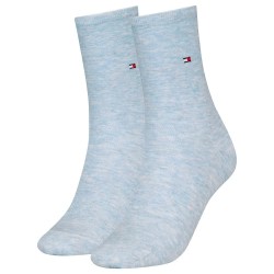 чорапи,дамски,чорапи,tommy,hilfiger,371221,socks,2,pairs,blue,(light,blue,melange)