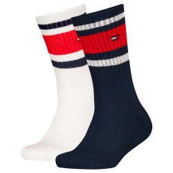 чорапи,детски,чорапи,tommy,hilfiger,701229942,crew,socks,2,pairs,navy,(white,blue)