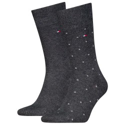 чорапи,мъжки,чорапи,tommy,hilfiger,701230780,socks,2,pairs,anthracite,melange,(grey)