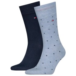 чорапи,мъжки,чорапи,tommy,hilfiger,701230780,socks,2,pairs,light,blue,melange,(blue)