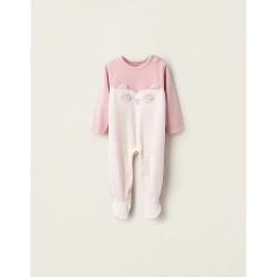 Zippy ZBGUN0102 Long Sleeve Pelele - Beige / Pink (Light Beige) детски,пижами,zippy,zbgun0102,long,sleeve,pelele,beige,pink,(light,beige)
