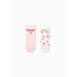 чорапи,мъжки,чорапи,дамски,чорапи,zippy,zbgun0301,socks,2,pairs,white,pink,(mixed)