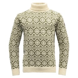 блуза,мъжки,пуловери,devold,of,norway,hoddevik,wool,high,neck,sweater,offwhite,olive,(beige,green)