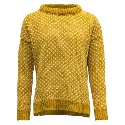 блуза,дамски,пуловери,дамски,плетени,дрехи,devold,of,norway,nordsjø,wool,sweater,arrowwood,(yellow)