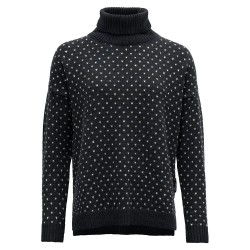 блуза,дамски,пуловери,дамски,плетени,дрехи,devold,of,norway,sørisen,wool,high,neck,sweater,ink,grey,(black)