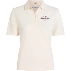 дамски,блузи,с,яка,tommy,hilfiger,script,graphic,short,sleeve,polo,white