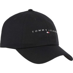 дънки,всички,шапки,tommy,jeans,linear,logo,6,panel,cap,black