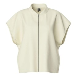 блуза,дамски,пуловери,дамски,плетени,дрехи,pieces,chilli,full,zip,sweater,beige,(white,pepper)
