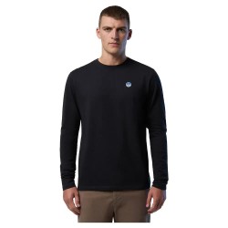 тениска,мъжки,тениски,north,sails,basic,bollo,long,sleeve,t,shirt,black,(black)