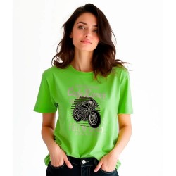 футболна,фланелка,дамски,тениски,kruskis,go,fast,or,go,home,short,sleeve,t,shirt,green,(light,green)