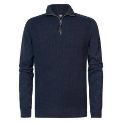 блуза,мъжки,пуловери,petrol,industries,kwc227,high,neck,sweater,sky,captain,(blue)