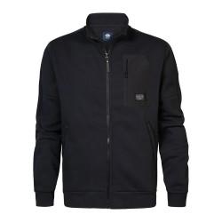 блуза,мъжки,пуловери,petrol,industries,swc307,full,zip,sweatshirt,black