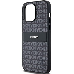 DKNY Dkhcp14Lprthslk iPhone 14 Pro 6.1 Leather Mono Stripe phone case - Clear (Black) други,аксесоари,dkny,dkhcp14lprthslk,iphone,14,pro,6.1,leather,mono,stripe,phone,case,clear,(black)