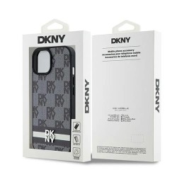 DKNY Dkhcp14Spcptssk iPhone 14.15.13 6.1 Leather Checke Mono Pattern&Printed Stripes phone case - Clear (Black / Red) други,аксесоари,dkny,dkhcp14spcptssk,iphone,14.15.13,6.1,leather,checke,mono,pattern&printed,stripes,phone,case,clear,(black,red)
