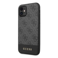 Guess Guhcn61G4Glgr iPhone 11 6.1XR 4G Stripe Collection phone case - Clear (Grey / Grey) други,аксесоари,guess,guhcn61g4glgr,iphone,11,6.1xr,4g,stripe,collection,phone,case,clear,(grey,grey)
