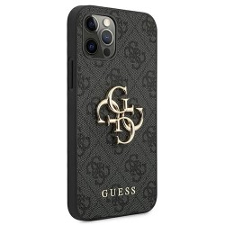 Guess Guhcp12M4Gmggr iPhone 12 Pro 6.1 4G Big phone case - Clear (Grey) други,аксесоари,guess,guhcp12m4gmggr,iphone,12,pro,6.1,4g,big,phone,case,clear,(grey)