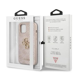 Guess Guhcp12M4Gmgpi iPhone 12 Pro 6.1 4G Big phone case - Clear (Pink) други,аксесоари,guess,guhcp12m4gmgpi,iphone,12,pro,6.1,4g,big,phone,case,clear,(pink)
