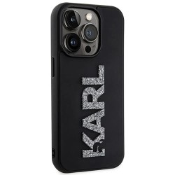 Karl lagerfeld Klhcp15X3Dmbkck iPhone 15 Pro Max 6.7 3D Rubber phone case - Clear (Black) други,аксесоари,karl,lagerfeld,klhcp15x3dmbkck,iphone,15,pro,max,6.7,3d,rubber,phone,case,clear,(black)