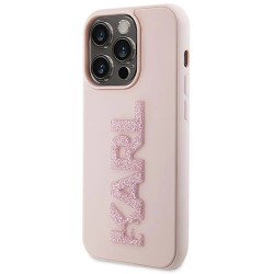 Karl lagerfeld Klhcp15X3Dmbkcp iPhone 15 Pro Max 6.7 3D Rubber phone case - Clear (Pink) други,аксесоари,karl,lagerfeld,klhcp15x3dmbkcp,iphone,15,pro,max,6.7,3d,rubber,phone,case,clear,(pink)