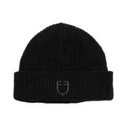 шапка,всички,шапки,equestro,knitted,pattern,beanie,black,(black)