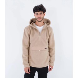 блуза,мъжки,пуловери,hurley,burrito,sherpa,sweatshirt,brown