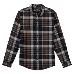 риза,с,дълъг,ръкав,мъжки,ризи,hurley,portland,organic,long,sleeve,shirt,cargo,(black,grey)