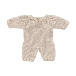 детски,пижами,miniland,knitted,21,cm,long,sleeve,sleepsuit,beige,(linen)