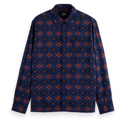 риза,с,дълъг,ръкав,мъжки,ризи,scotch,&,soda,178410,long,sleeve,shirt,night,bookcover,ditsy,(multicolor)