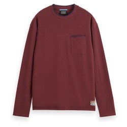 тениска,мъжки,тениски,scotch,&,soda,178477,long,sleeve,t,shirt,red