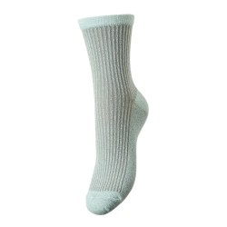 чорапи,дамски,чорапи,pieces,sebby,glitter,long,stripe,long,socks,green,(dusty,aqua,ultimate,gray)