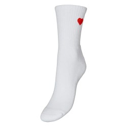 чорапи,дамски,чорапи,vero,moda,mel,detail,socks,snow,white,heart,fiery,red,(white)