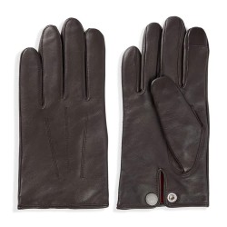 Ръкавици HUGO Jaan 10266054 gloves - Brown (Dark Brown) ръкавици,ръкавици,шапки,и,шалове,hugo,jaan,10266054,gloves,brown,(dark,brown)