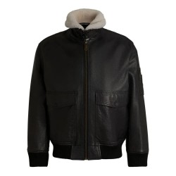 яке,мъжки,якета,hugo,loran,10264624,leather,jacket,black