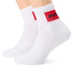 чорапи,мъжки,чорапи,hugo,rib,label,10260235,socks,2,pairs,white,(white)