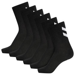 чорапи,мъжки,чорапи,hummel,chevron,long,socks,6,pairs,black,black,(black)