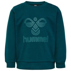 блуза,детски,блузи,hummel,fastwo,lime,sweatshirt,deep,teal,(green,blue)