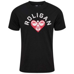 тениска,мъжки,тениски,hummel,roligan,cotton,short,sleeve,t,shirt,black,(black)