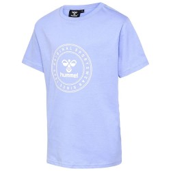 тениска,детски,тениски,hummel,tres,circle,short,sleeve,t,shirt,blue,purple,(3381)