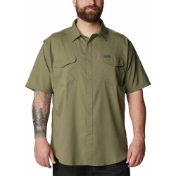 риза,с,къс,ръкав,мъжки,ризи,columbia,utilizer™,ii,solid,plus,size,short,sleeve,shirt,green,(stone,green)