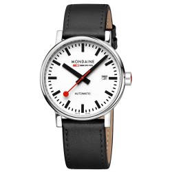 часовник,часовници,mondaine,sbb,evo,big,auto,watch,brown