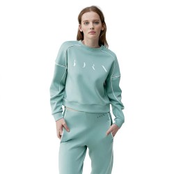 блуза,дамски,блузи,born,living,yoga,agda,sweatshirt,jade,grey,off,white,(green)