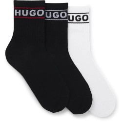 чорапи,дамски,чорапи,hugo,sporty,cc,w,10260645,socks,3,pairs,open,miscellaneous,(white,black)