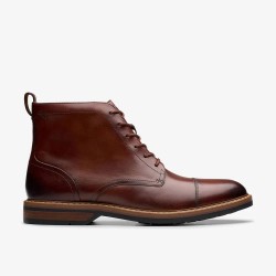 Обувки Clarks shoes Aldwin Cap booties - Brown (Mid Tan Leather) обувки,дамски,боти,дамски,високи,обувки,за,ходене,clarks,shoes,aldwin,cap,booties,brown,(mid,tan,leather)