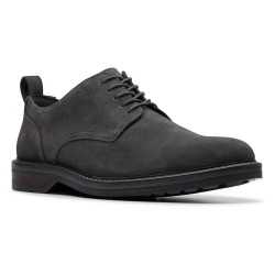 обувки,мъжки,обувки,clarks,shoes,aldwin,lace,shoes,dark,grey,suede,(grey)