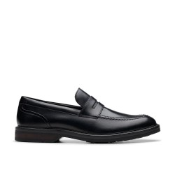 обувки,мъжки,обувки,clarks,shoes,aldwin,step,loafers,black,leather,(black)