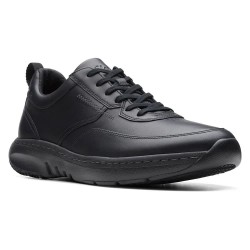 обувки,мъжки,маратонки,clarks,shoes,pro,lace,trainers,black,(black,leather)